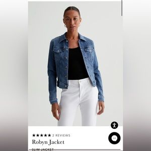 Adriano Goldschmied Robyn Slim-Cut Jean Jacket in Streamside Blue